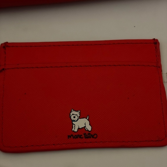 Mark Tetro red westie crossbody purse with matching small wallet - Picture 8 of 11